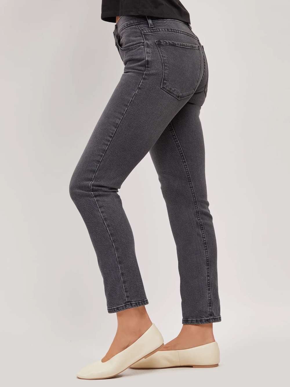 Mott & Bow Charcoal Straight Leg Allen Jeans